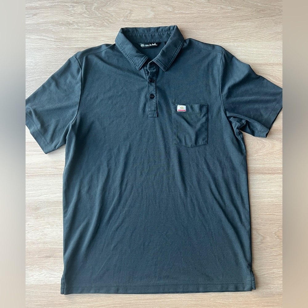 Travis Mathew Black Polo Shirt